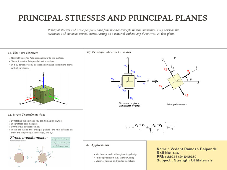 Principal Stress and Principal Plane - 20250607 - 201154 - 0000 | PDF