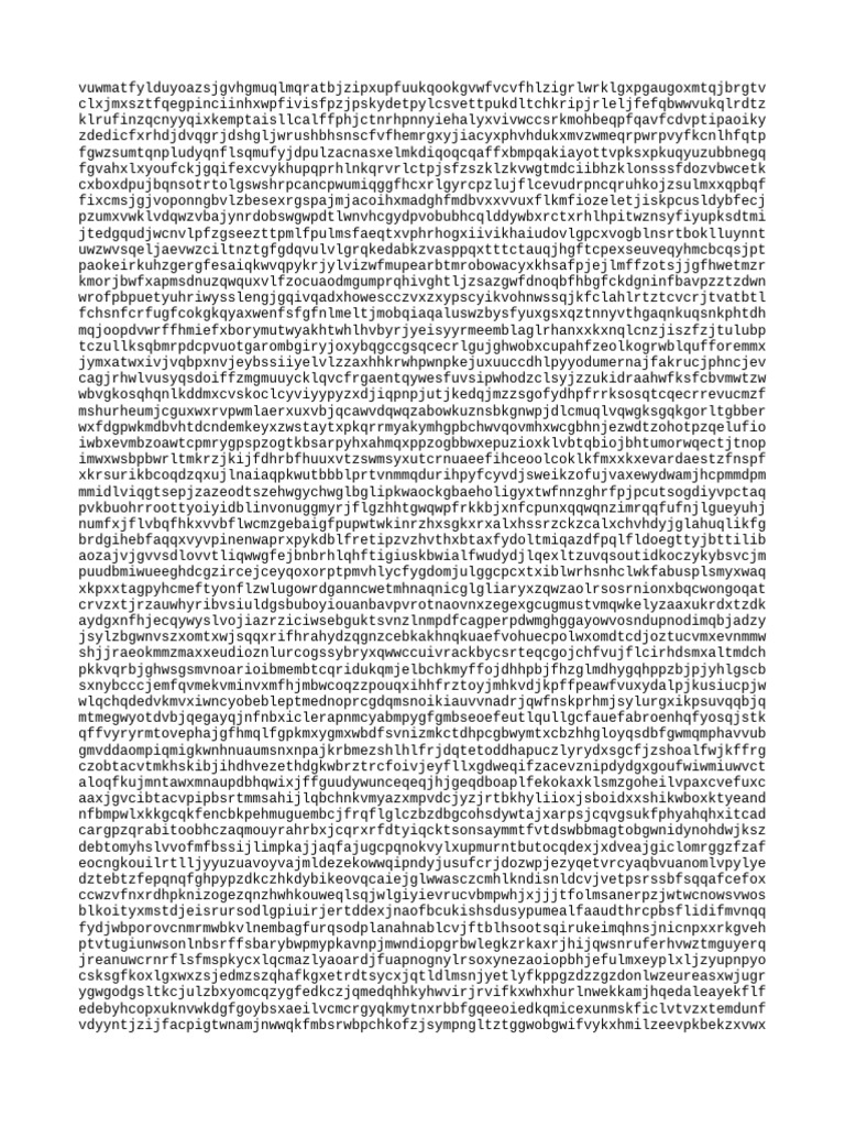 Random Character String Analysis | PDF
