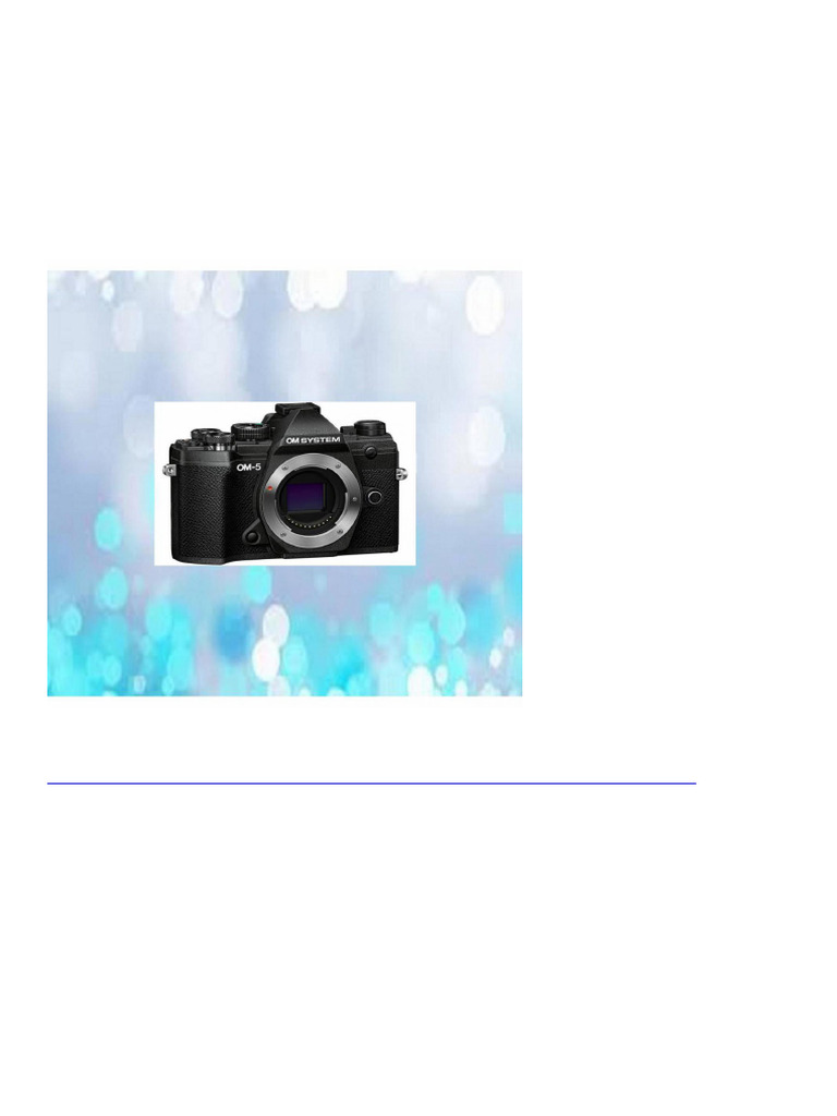 7966 OM SYSTEM OM-5 Micro Four Thirds System Camera 20MP Live MOS ...