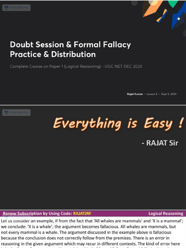 Doubt Session Formal Fallacy Pra No Anno 1757625610173 | PDF