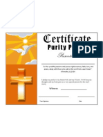 Teen Purity Certificate