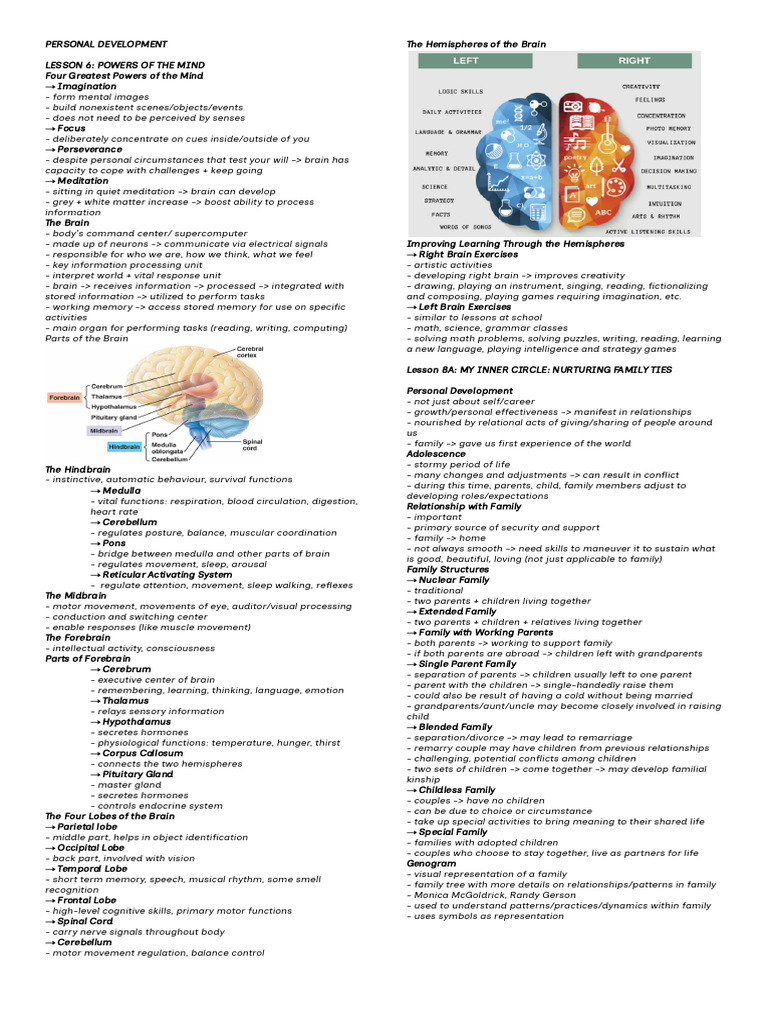 Perdev Finals Reviewer | PDF | Emotions | Love
