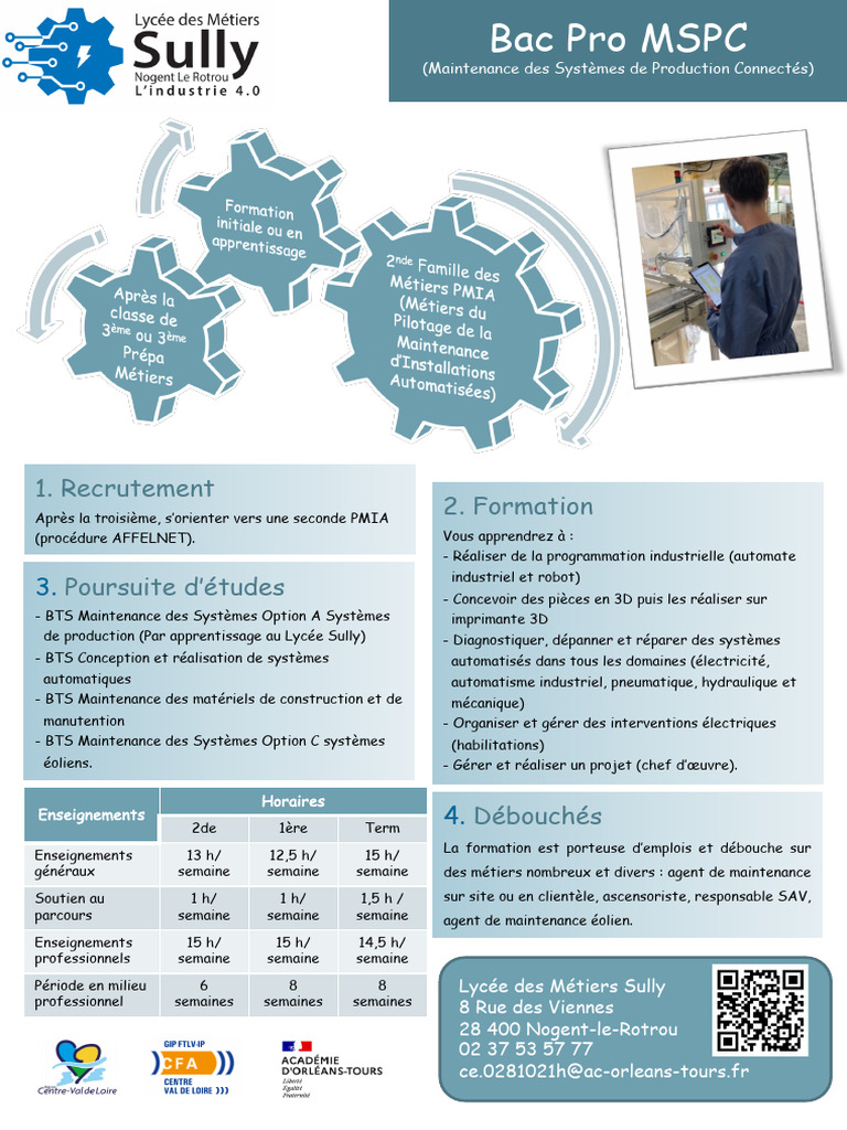 Bac Pro MSPC : Formation et débouchés | PDF