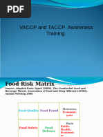 Taccp and Vaccp Manual - HFL | PDF | Supply Chain | Risk Management