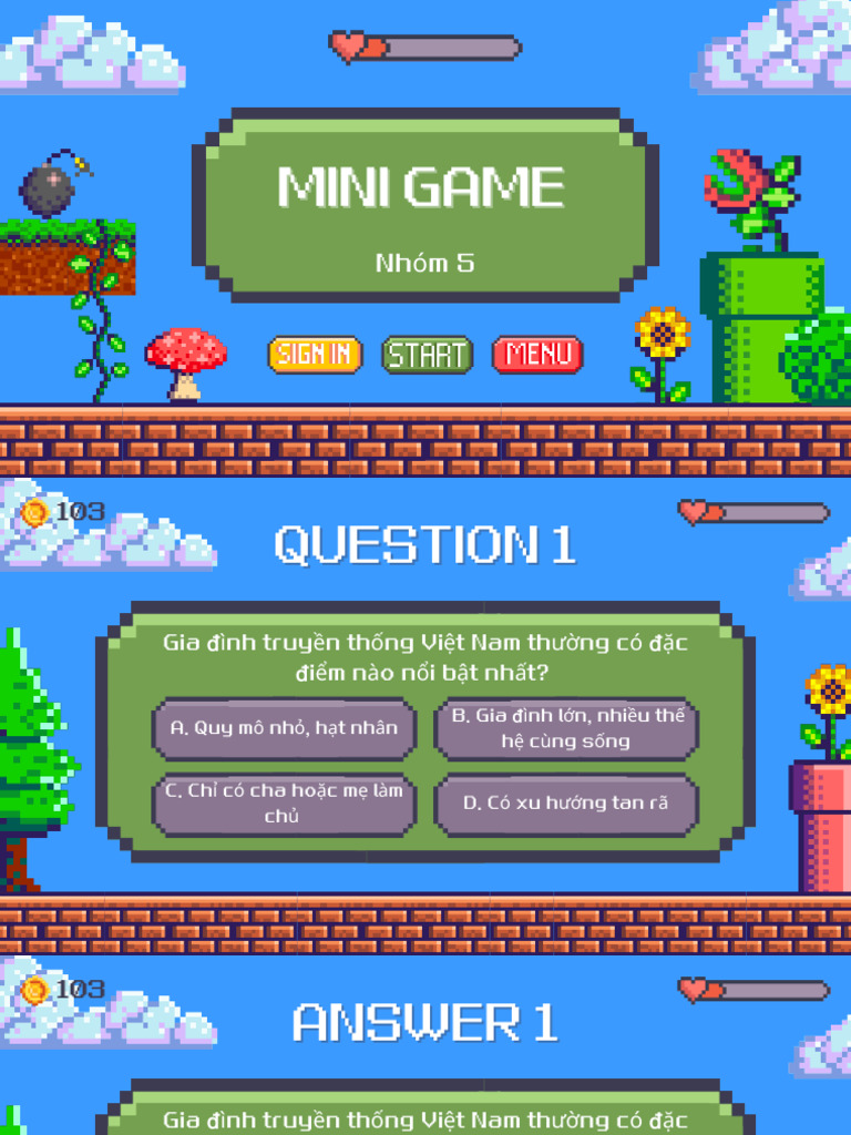 Mini Game Nhóm 5 | PDF