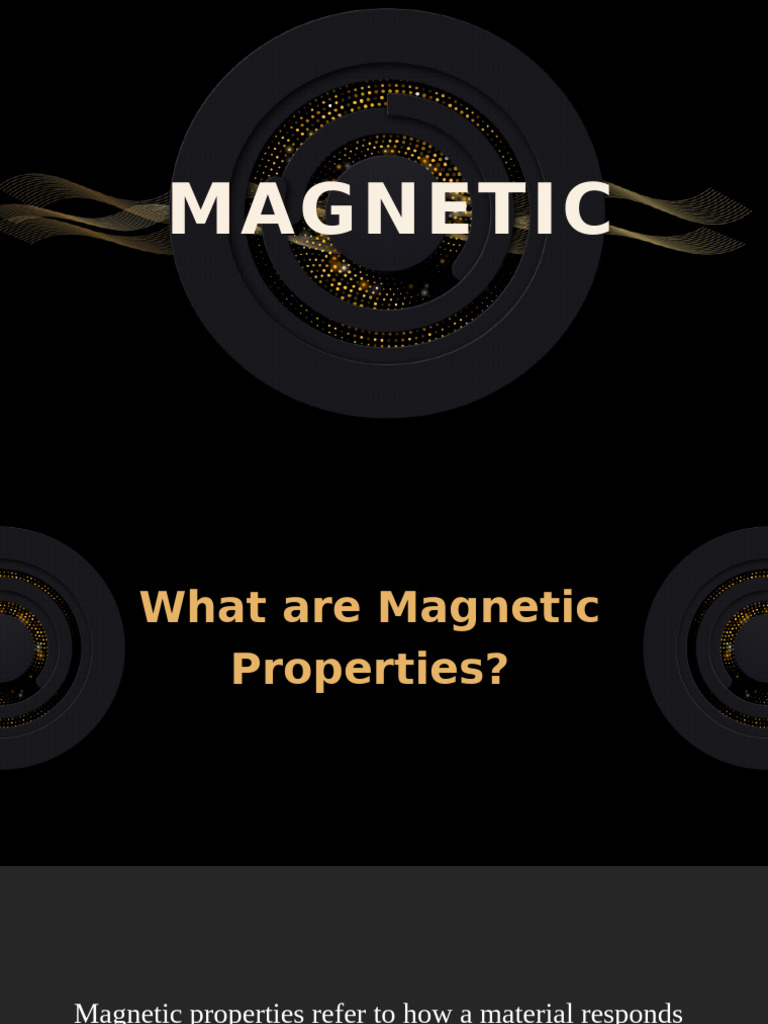 Understanding Magnetic Properties Explained | PDF