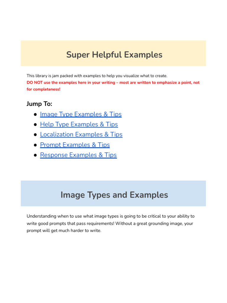 Image Type Examples and Tips Guide | PDF | Image | Infographics