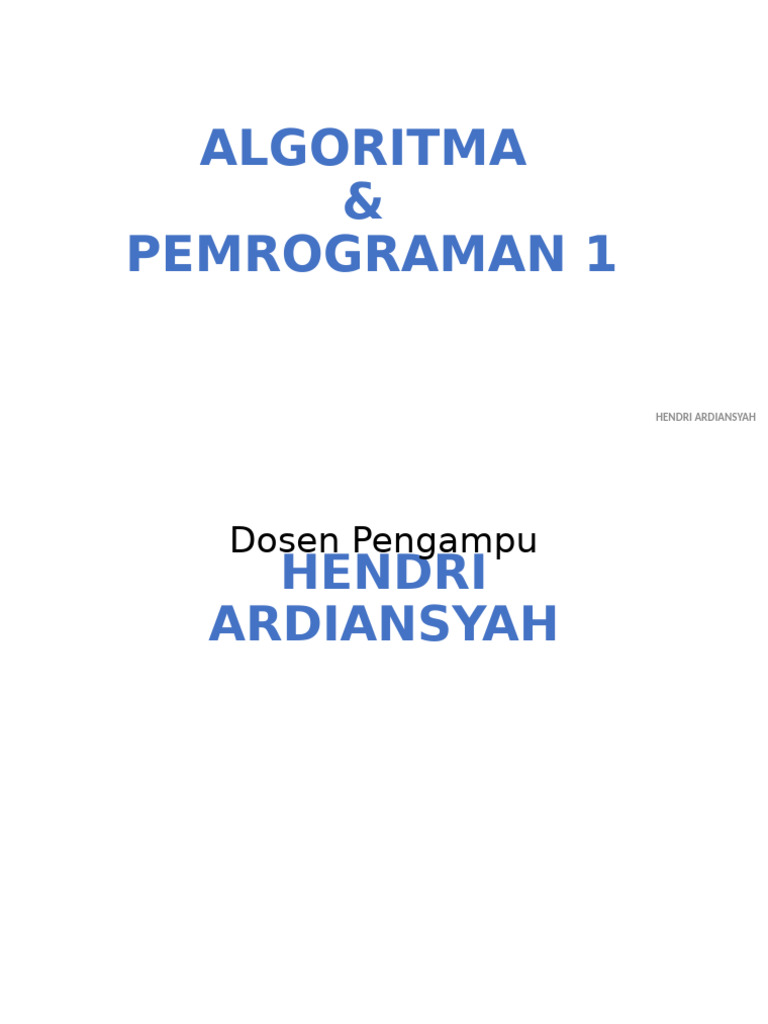 Panduan Algoritma dan Pemrograman C++ | PDF