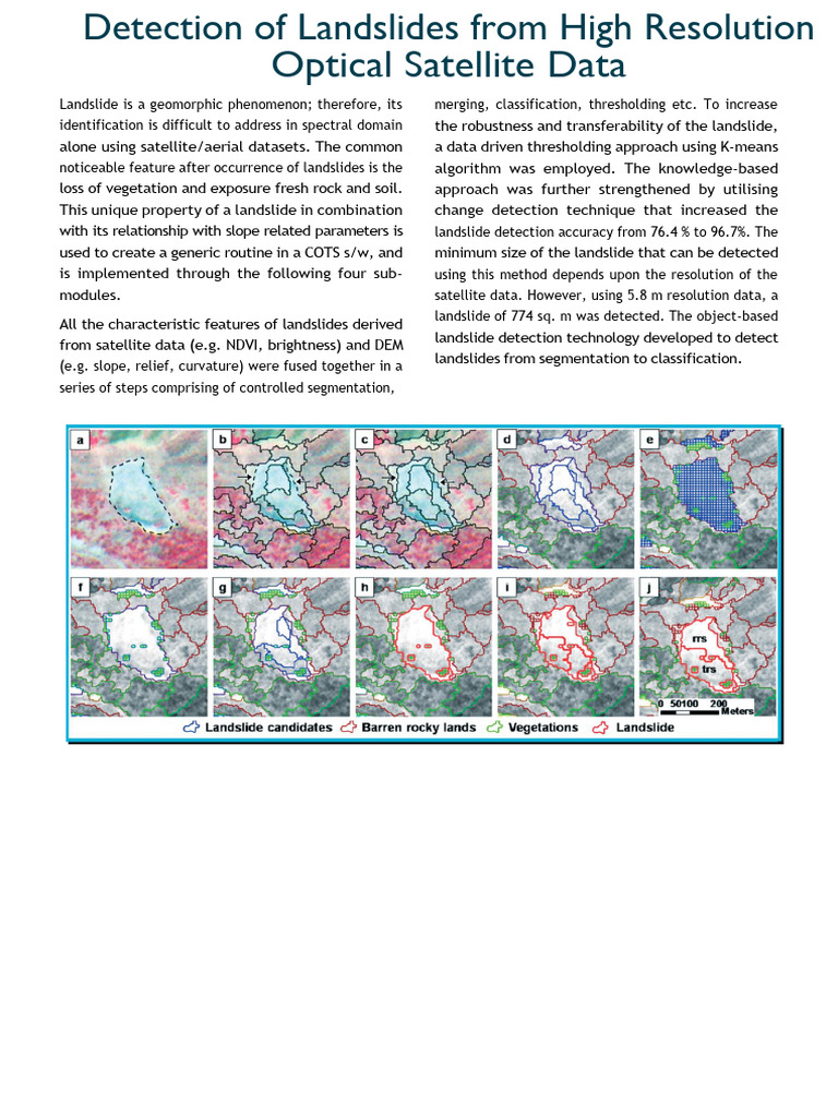 High-Resolution Landslide Detection Method | PDF | Landslide | Image ...