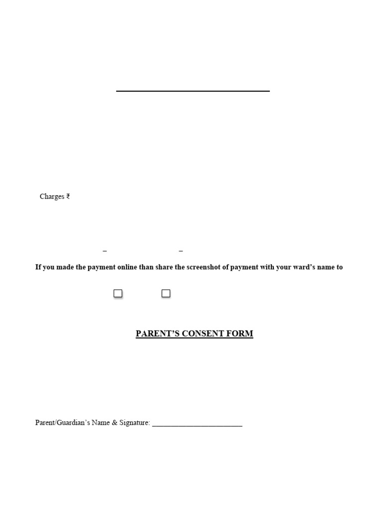 School Picnic Consent Letter | PDF