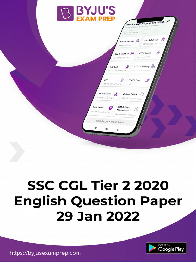 SSC CGL Tier 2 English Comprehension Test | PDF | Puppets | Puppetry