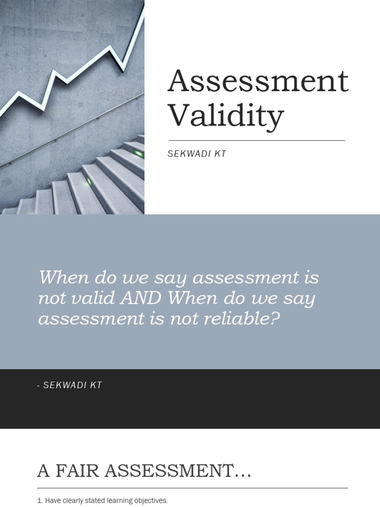 Assement Validity | PDF | Educational Assessment | Validity (Statistics)