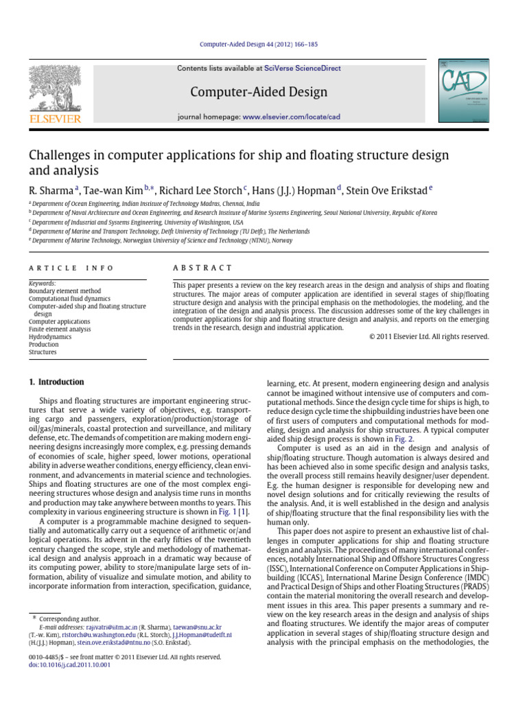 Challenges in Computer Applications For Ship and Floating 2012 Computer ...