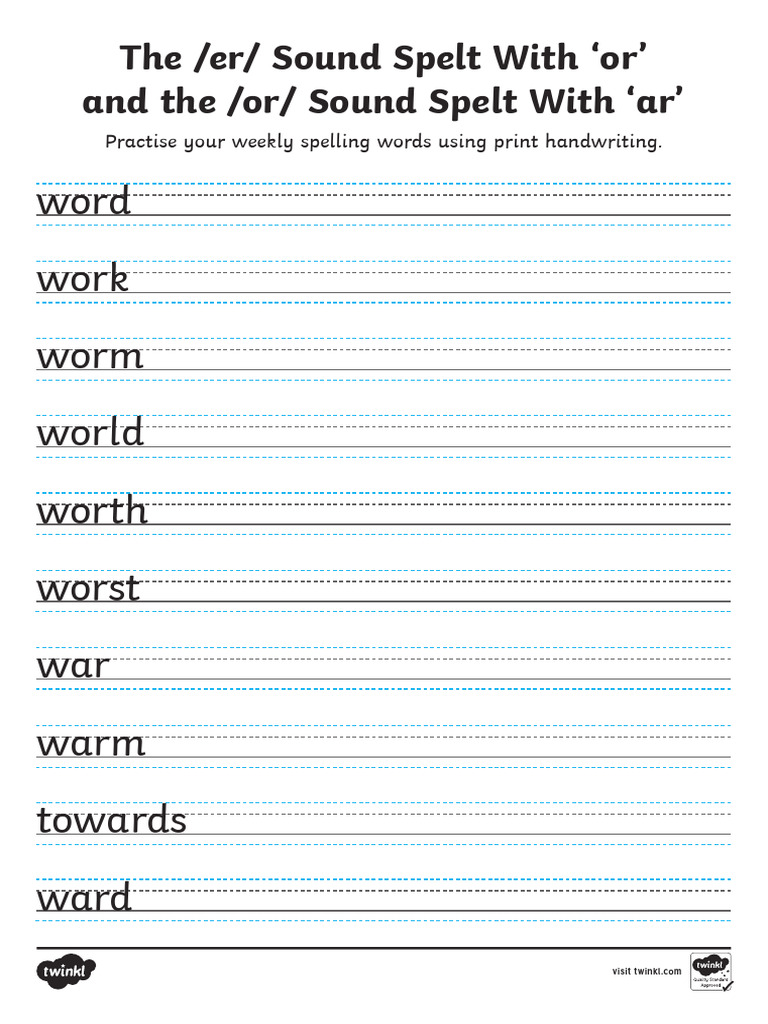Handwriting Practice - 2B - 4 | PDF