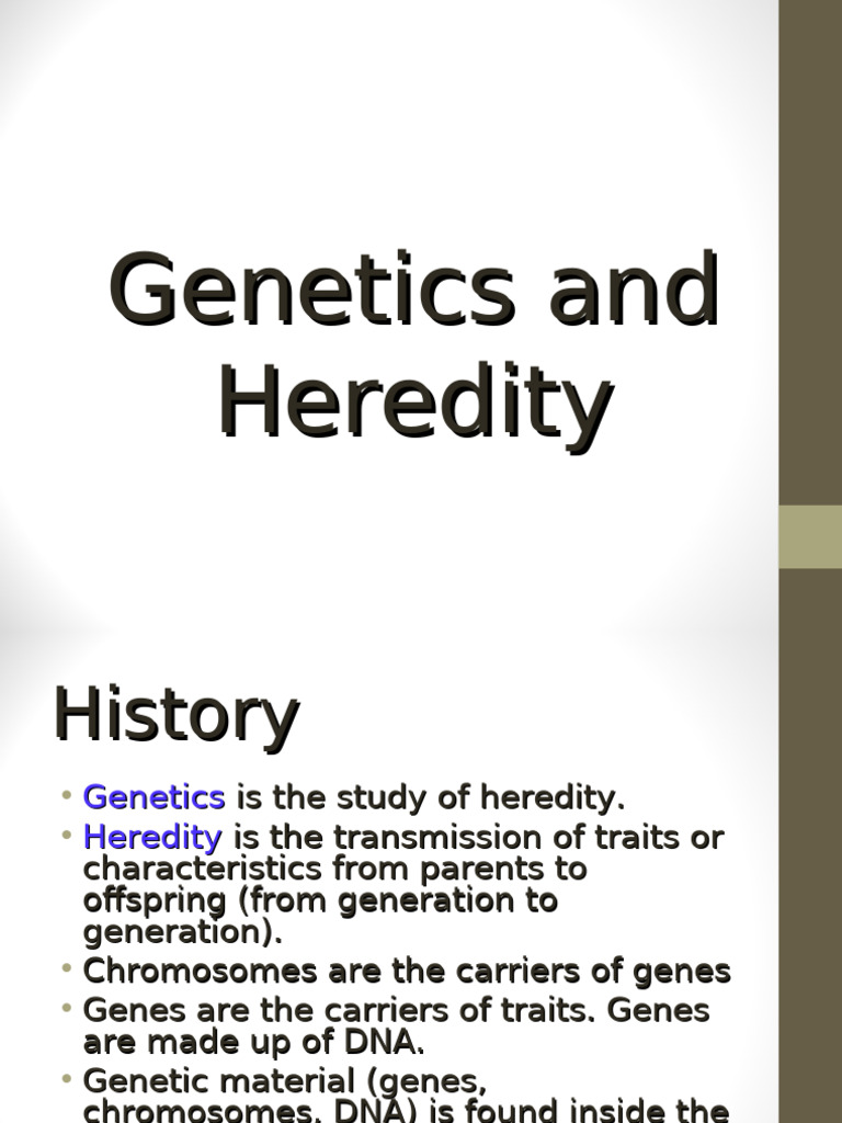 Geneticsand Heredity | PDF | Dominance (Genetics) | Genotype