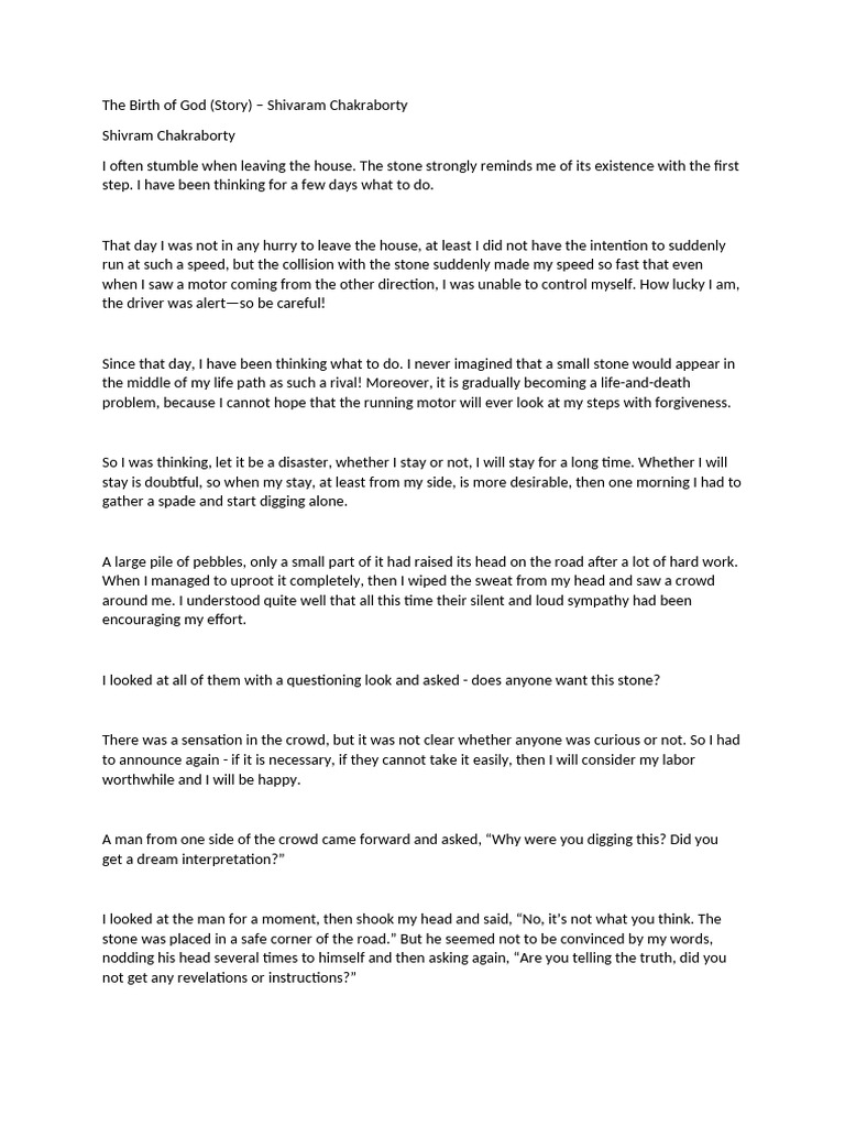 The Journey of a Sacred Pebble | PDF