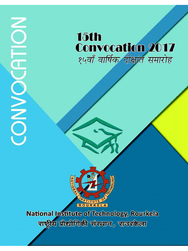 15th NIT Rourkela Convocation Ceremony | PDF | Educational Technology ...