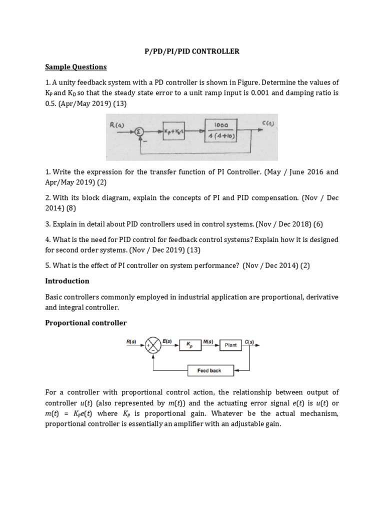 Unit 5b Material | PDF | Control Theory | Applied Mathematics