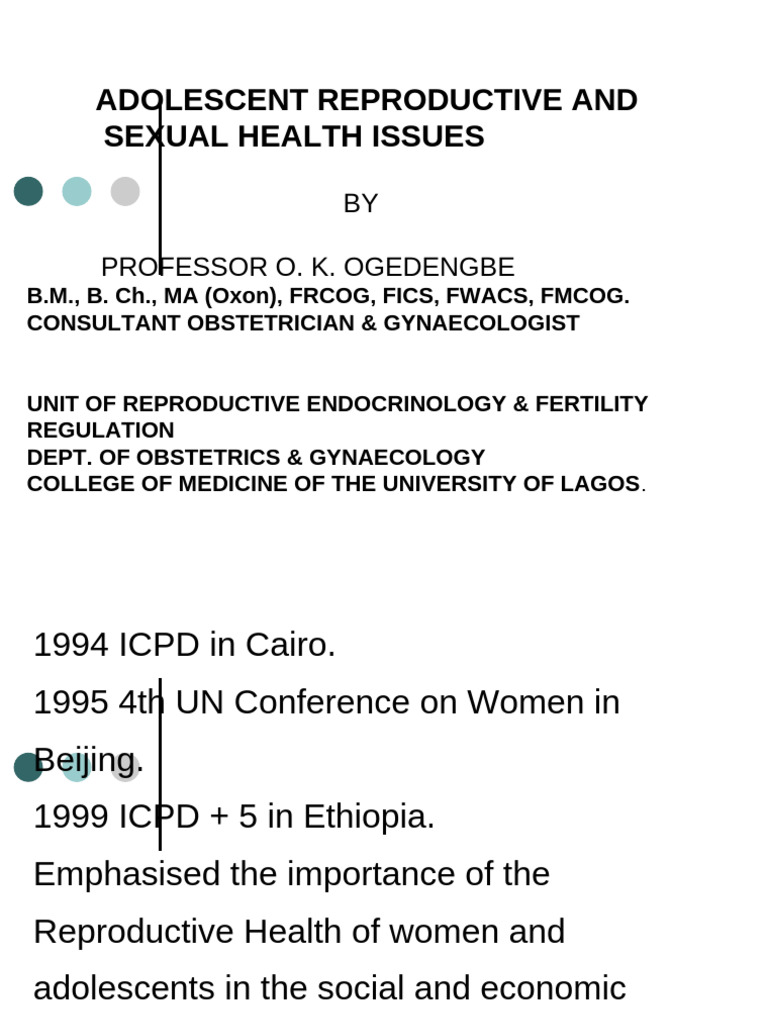 Adolescent Reproductive Health in Nigeria | PDF | Abortion | Birth Control