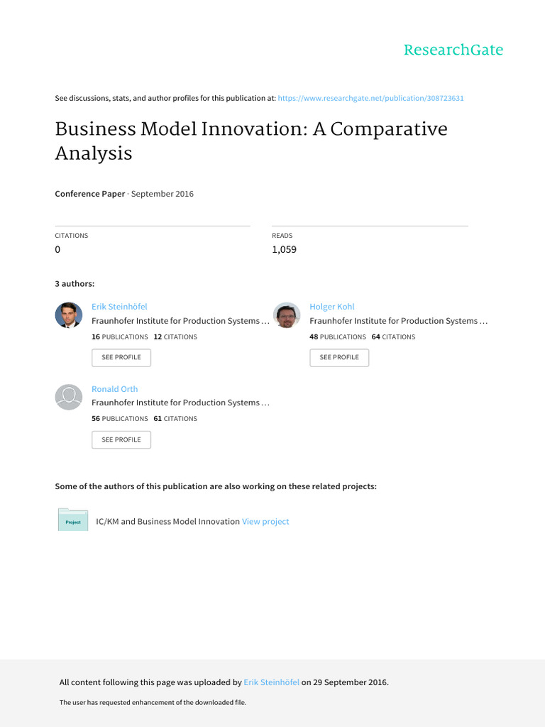 Business Model Innovation Insights | PDF | Business Economics | Business