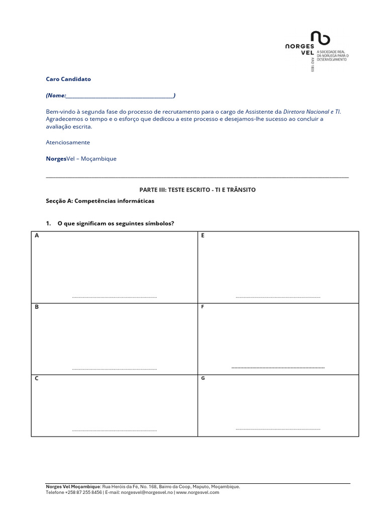 2cd Interview, Written Test - Candidatess, V1, PO | PDF