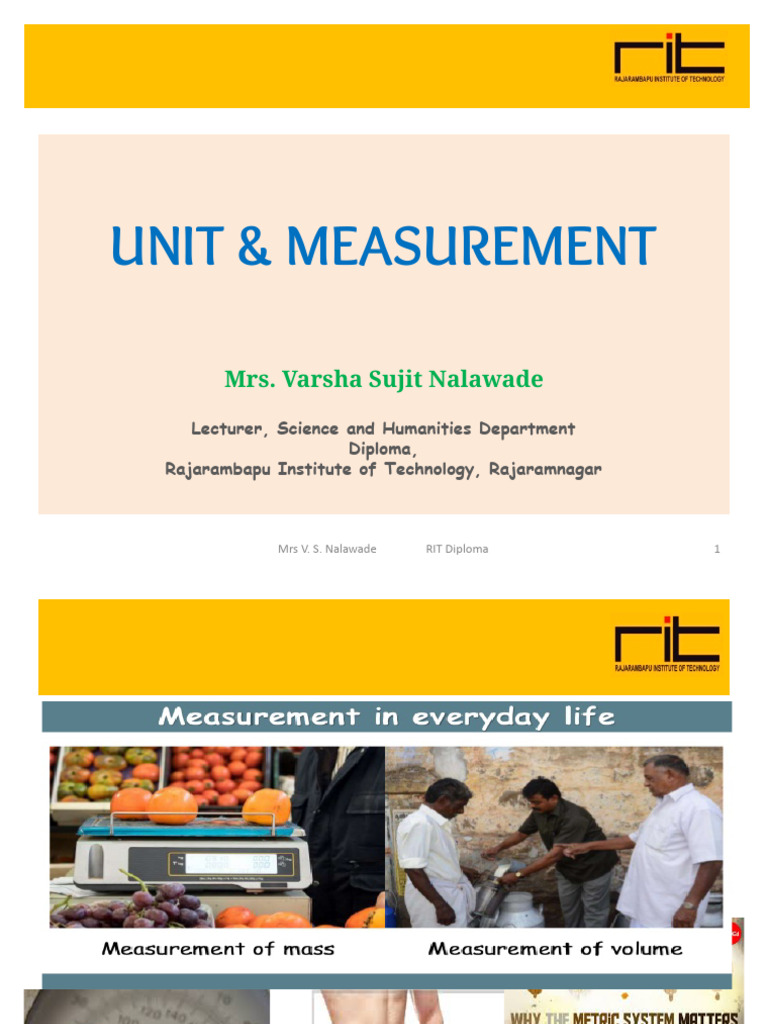 Understanding Units and Measurements | PDF | Significant Figures ...