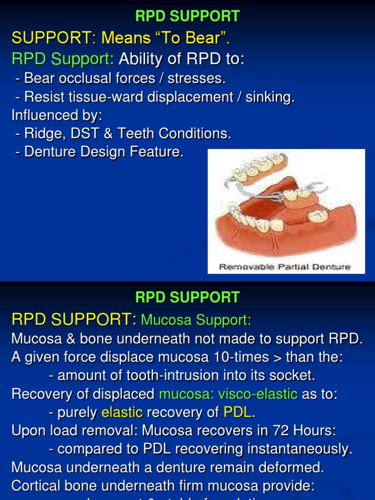 AAA RPD 004 A Support A by DR GHANI | PDF | Dentures | Mouth
