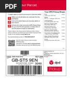 DPD Returns: Tracking and Pickup Guide | PDF