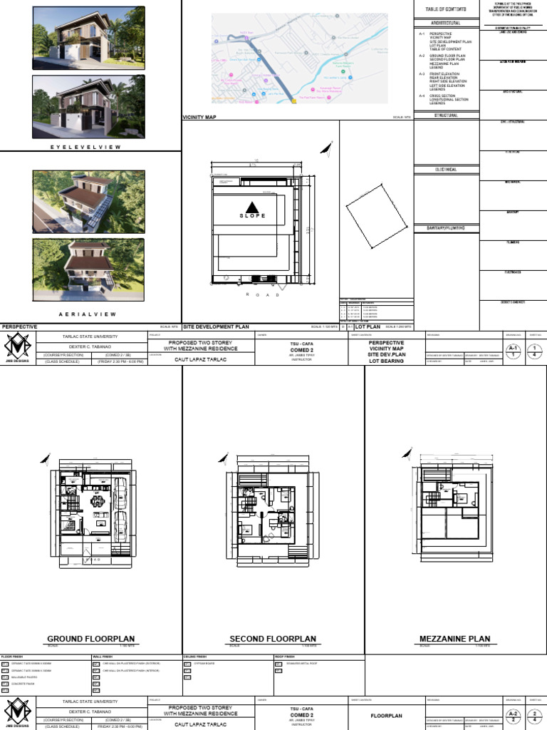 Proposed Two-Storey Residence Plan | PDF