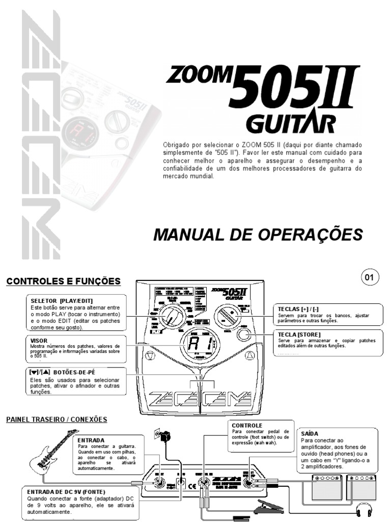 Manual Zoom 505II PDF