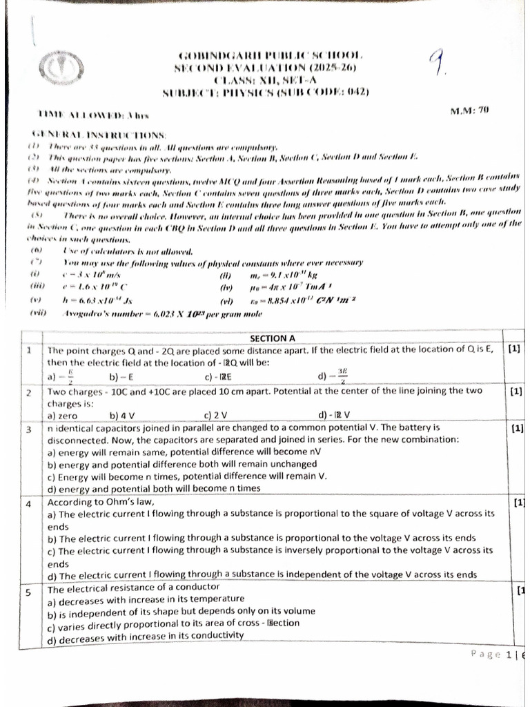 Gps Physics PPR | PDF