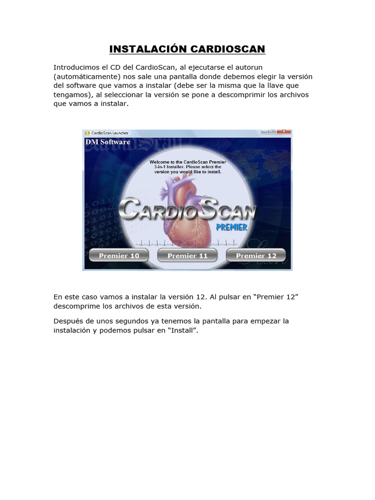 Instalación del Software CardioScan | PDF | Arquitectura de ...