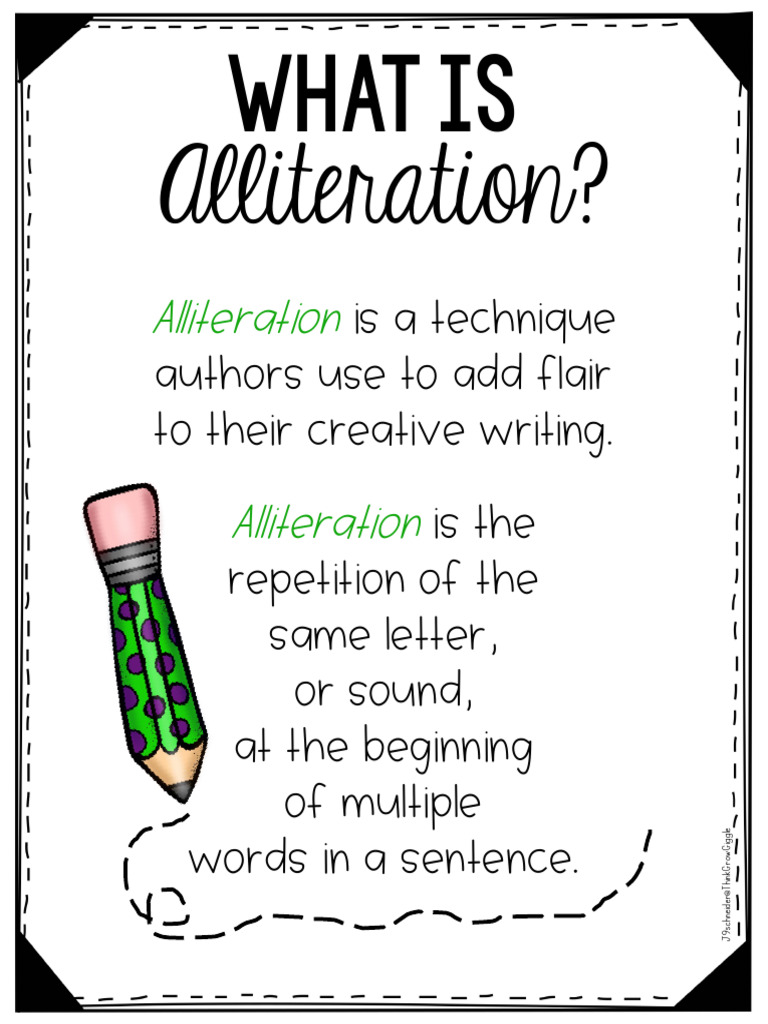 Week 1 - Alliteration | PDF