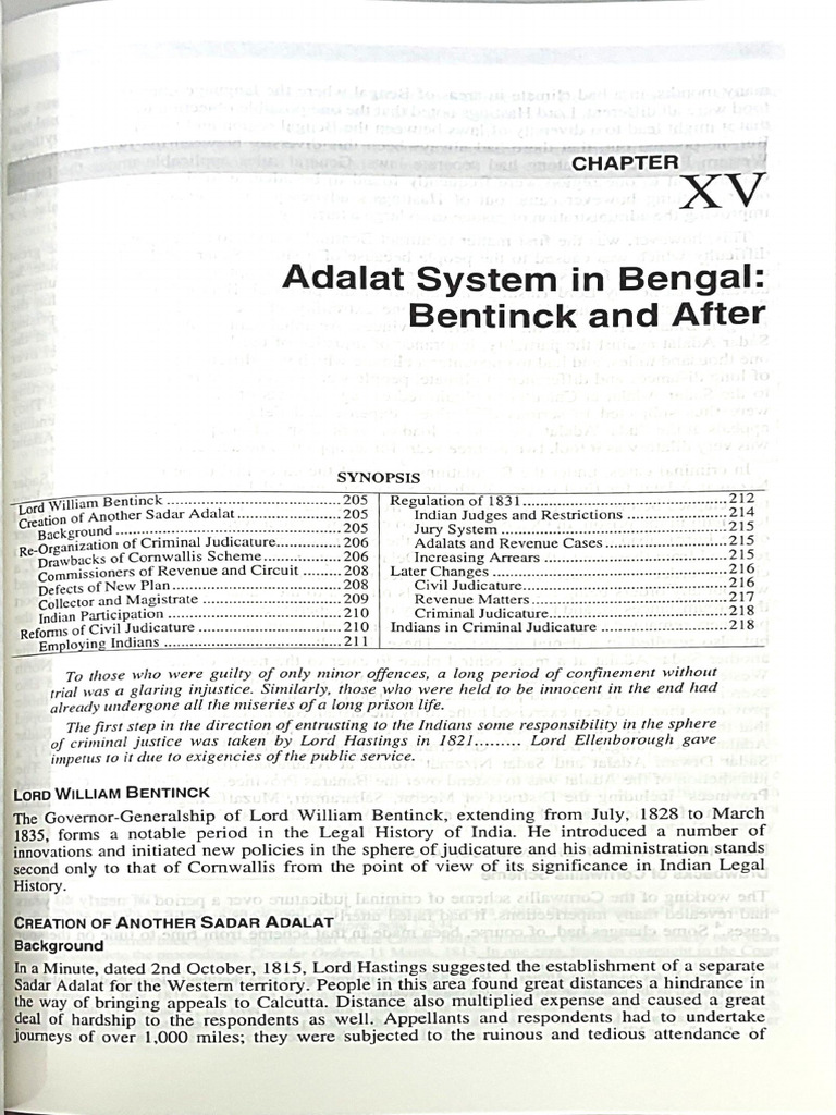 Bentinck | PDF