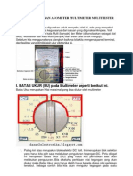 Cara Menggunakan Avometer Multi Meter Multi Tester