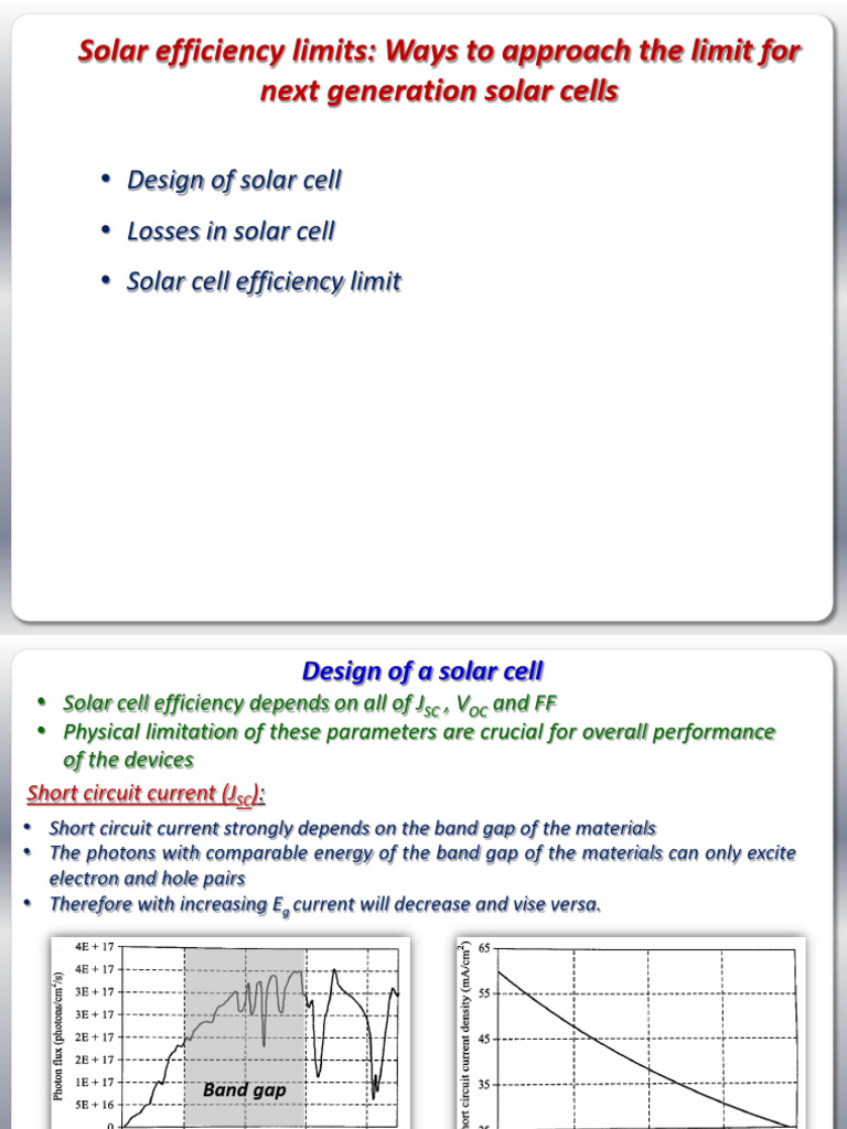 Esl755 L9 | PDF | Solar Cell | Band Gap