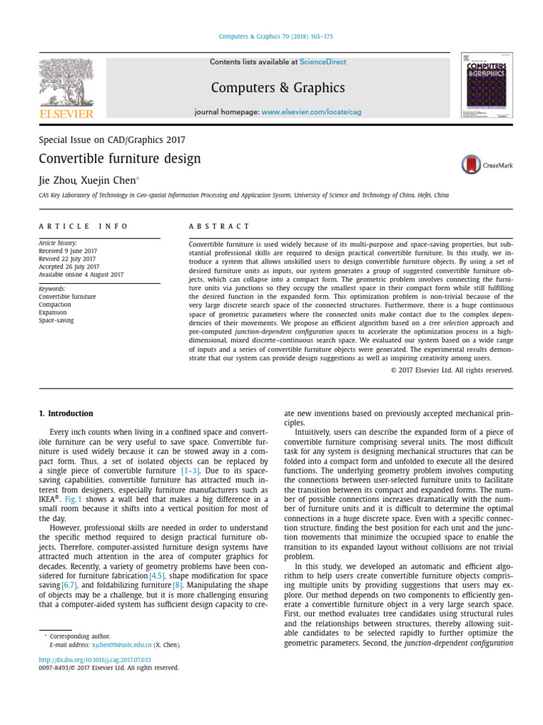 Convertible Furniture Design | PDF | Mathematical Optimization | Geometry