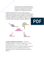 Un ÁNGULO Es La Parte Del Plano Comprendida Entre Dos Semirrectas Que Tienen El Mismo Punto de Origen o Vértice