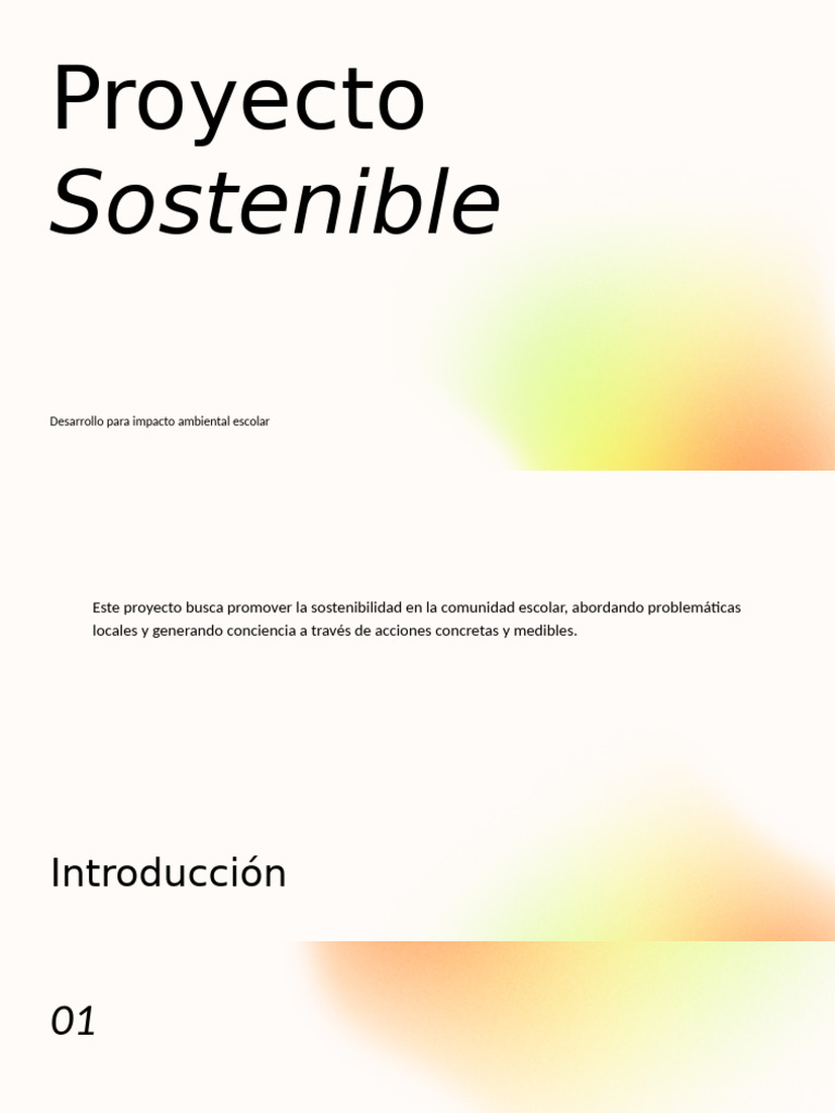 Proyecto Escolar de Sostenibilidad Ambiental | PDF | Sustentabilidad ...