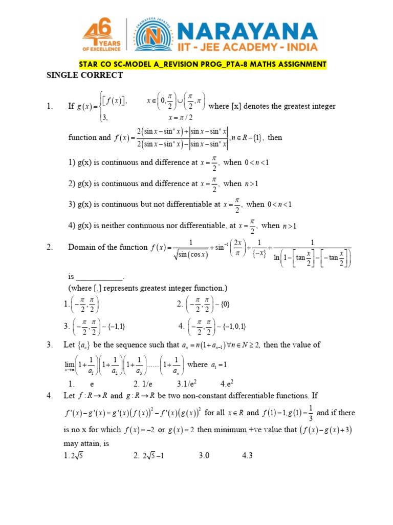 Maths Assignment: Functions & Limits Analysis | PDF | Velocity | Drag ...