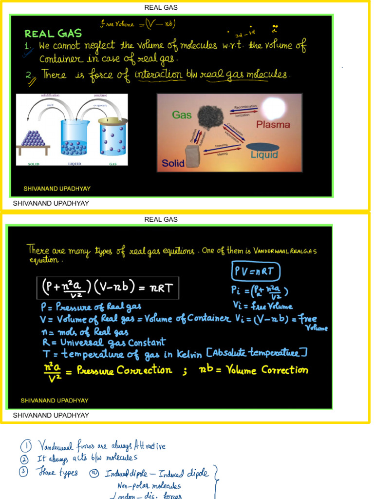 Real Gas | PDF
