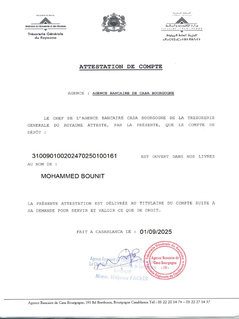 Attestation Rib | PDF