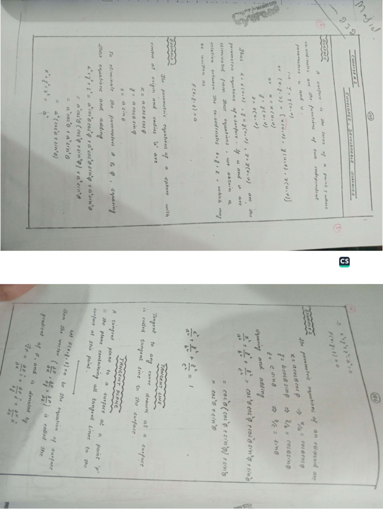 Differential Geometry Chapter 2 | PDF