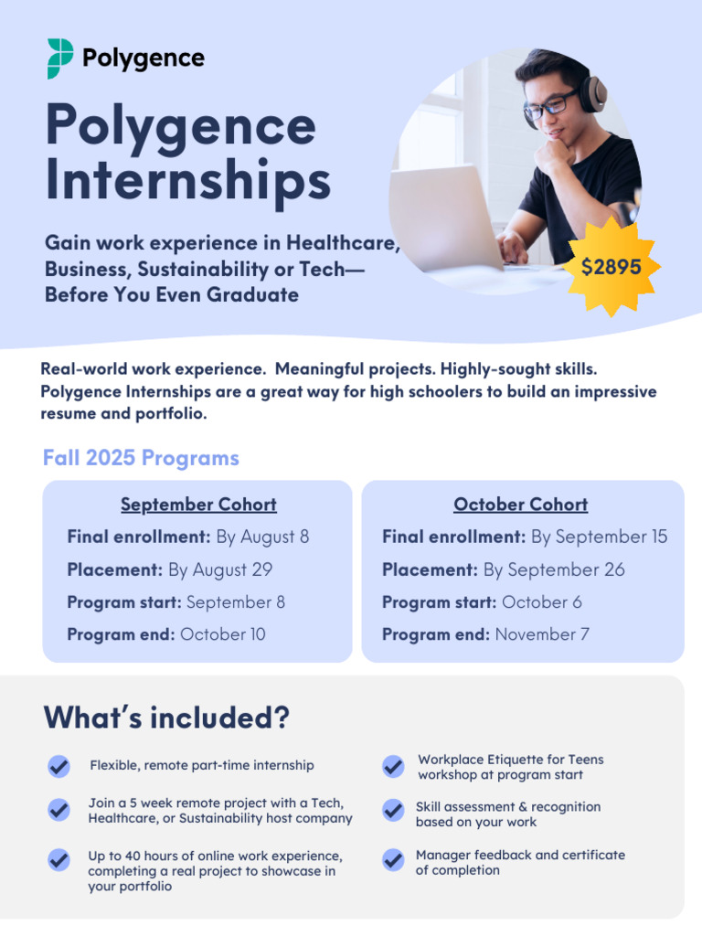 High School Internships in Tech & Healthcare | PDF | Cognition | Learning