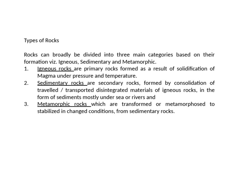 Rocks | PDF