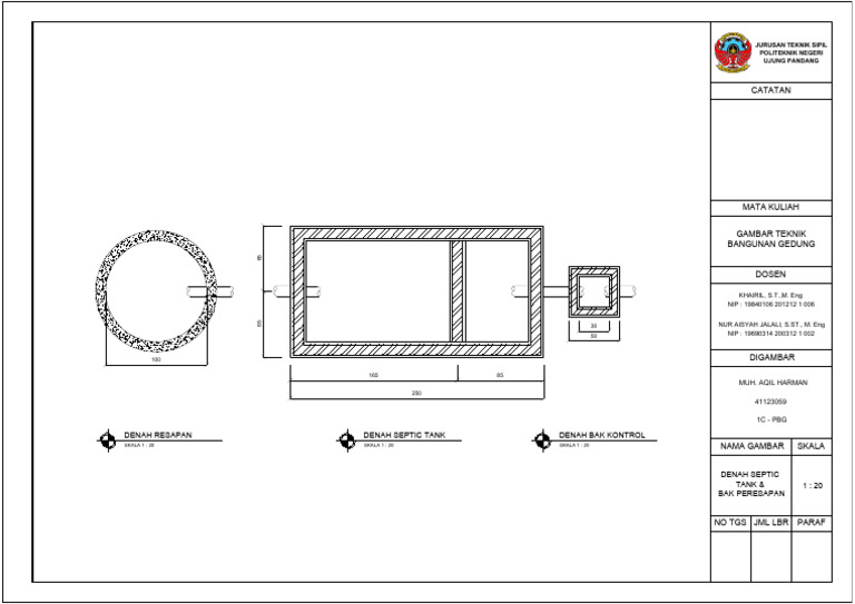 Rencana Septic Tank A3 | PDF