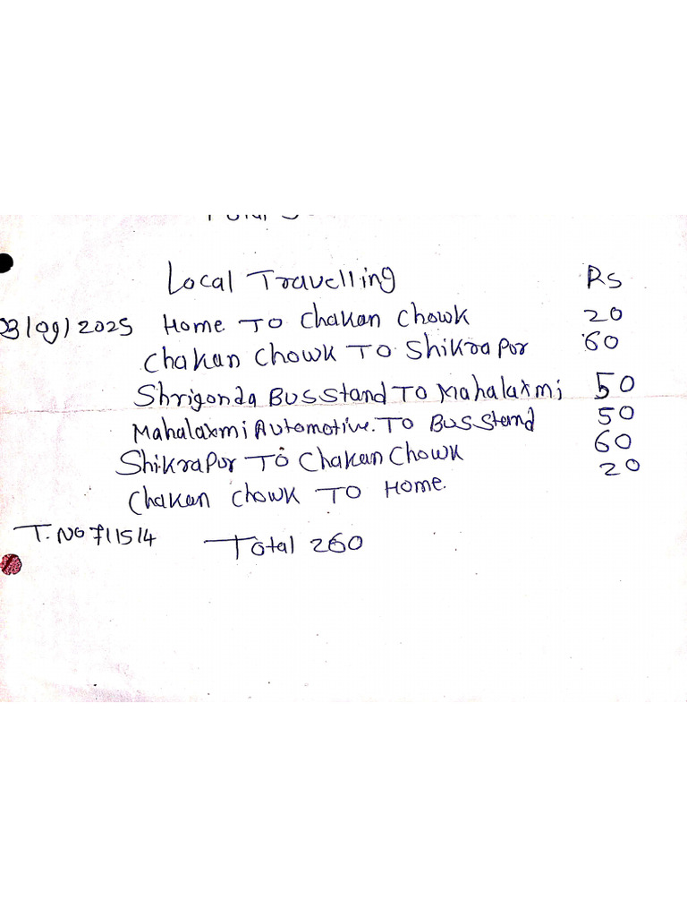 Local Travelling | PDF