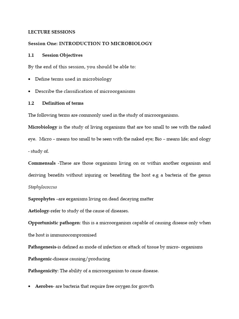 Bacteriology Lecture Notes Overview | PDF | Cell (Biology) | Bacteria