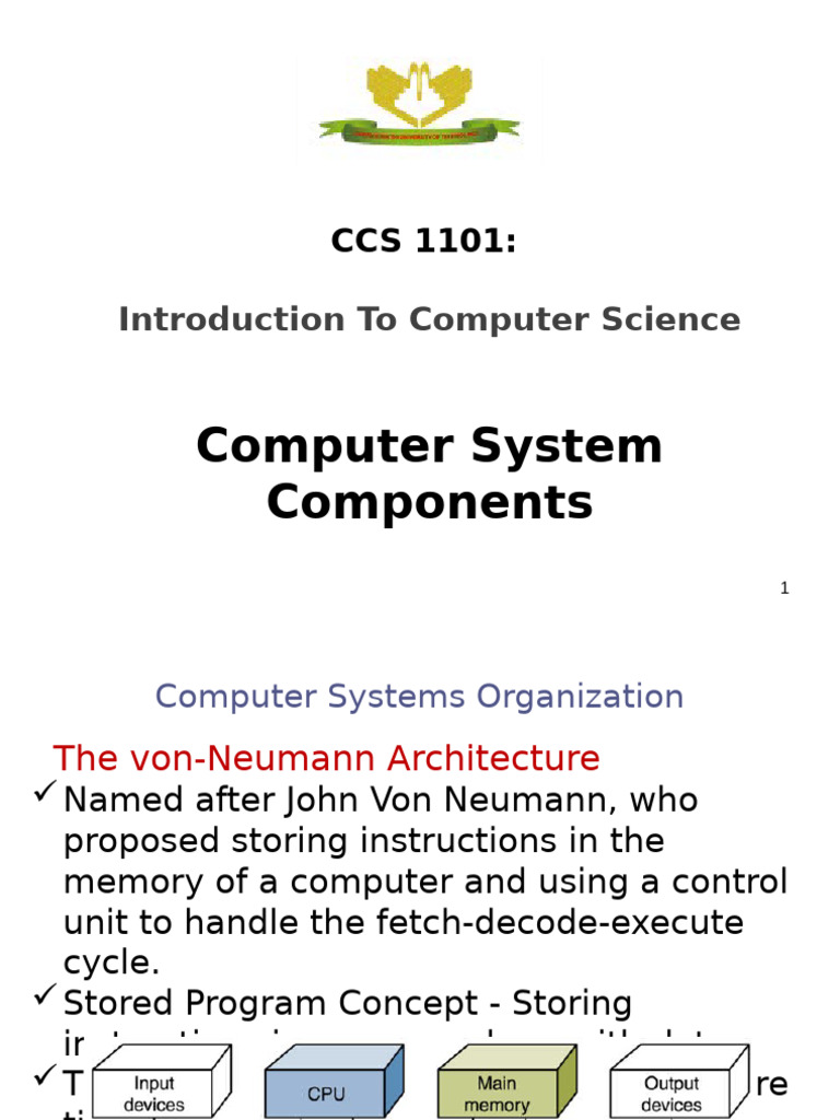 Computer System Architecture Overview | PDF | Random Access Memory ...