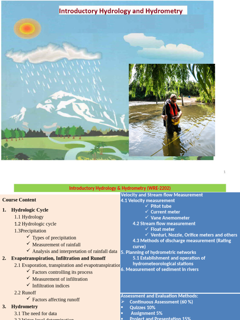 Intro to Hydrology and Hydrometry Course | PDF | Hydrology | Water Cycle